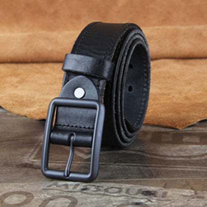 Genuine Leather Punk Rock Biker Trucker Mens Belt Men Black Coffee Belt for Men