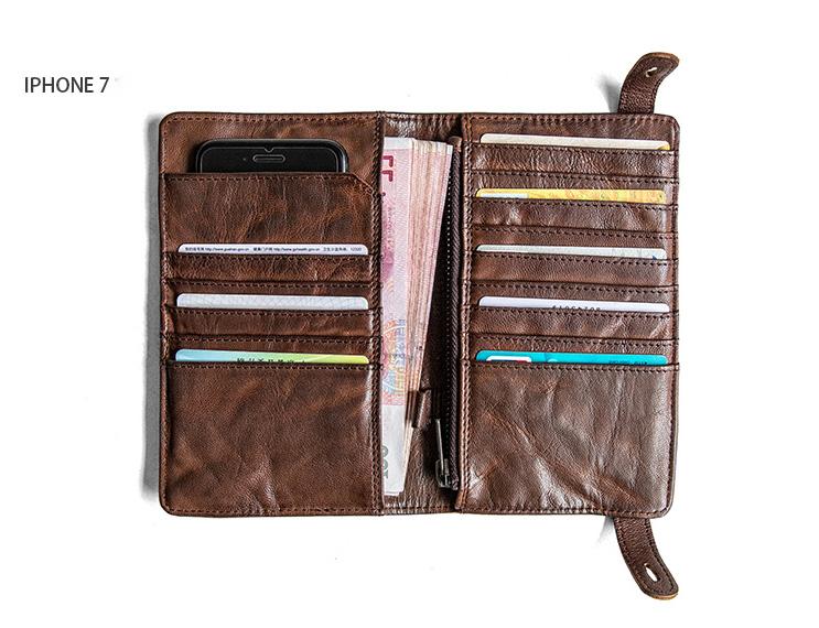 Genuine Leather Mens Cool Short Leather Wallet Men Cards Wallets Bifold for Men