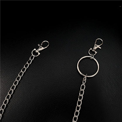 Badass Hip Hop Mens Stainless Steel Long Pants Chain Jean Wallet Chain For Men