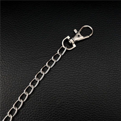 Badass Hip Hop Mens Stainless Steel Long Pants Chain Jean Wallet Chain For Men