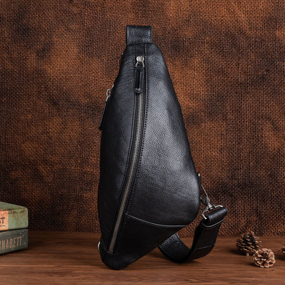 Leather Streamline Sling Bag #12045