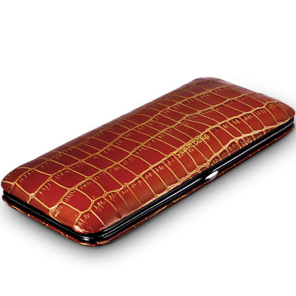 Best Leather&Cedar Mens 5pcs Cigar Cases Alligator Pattern Leather Cigar Cases for Men