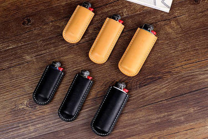 Black Bic j3 j5 j6 Leather Lighter Case Leather Bic j3 j5 j6 Lighter Holder Leather Bic j3 j5 j6 Lighter Covers For Men