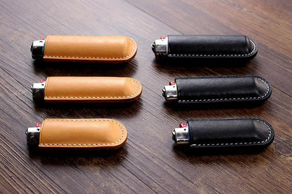 Black Bic j3 j5 j6 Leather Lighter Case Leather Bic j3 j5 j6 Lighter Holder Leather Bic j3 j5 j6 Lighter Covers For Men