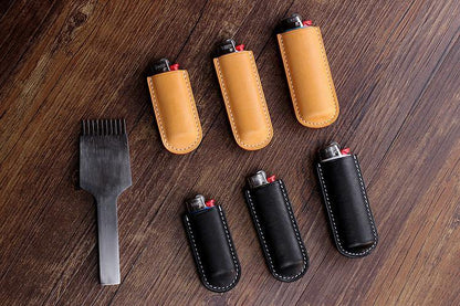 Black Bic j3 j5 j6 Leather Lighter Case Leather Bic j3 j5 j6 Lighter Holder Leather Bic j3 j5 j6 Lighter Covers For Men