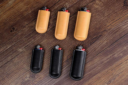 Black Bic j3 j5 j6 Leather Lighter Case Leather Bic j3 j5 j6 Lighter Holder Leather Bic j3 j5 j6 Lighter Covers For Men