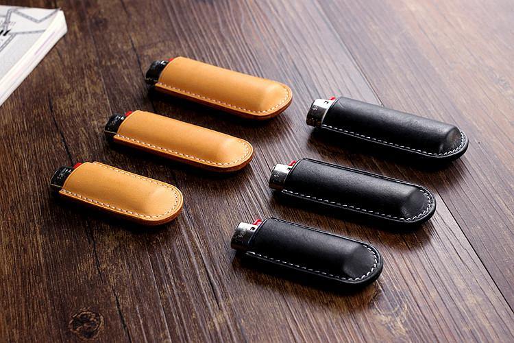 Black Bic j3 j5 j6 Leather Lighter Case Leather Bic j3 j5 j6 Lighter Holder Leather Bic j3 j5 j6 Lighter Covers For Men