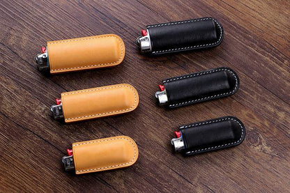 Black Bic j3 j5 j6 Leather Lighter Case Leather Bic j3 j5 j6 Lighter Holder Leather Bic j3 j5 j6 Lighter Covers For Men