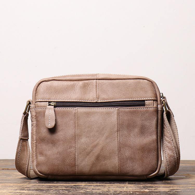 Black LEATHER MEN'S Small Side bag Brown Side Bag MESSENGER BAG Brown Courier Bag FOR MEN