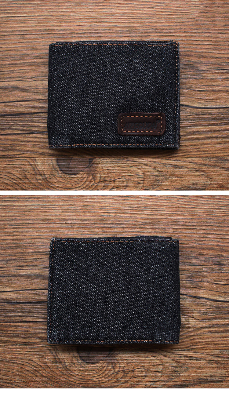 Denim Wallets Denim Mens Slim billfold Wallet Denim Bifold Wallets For Men