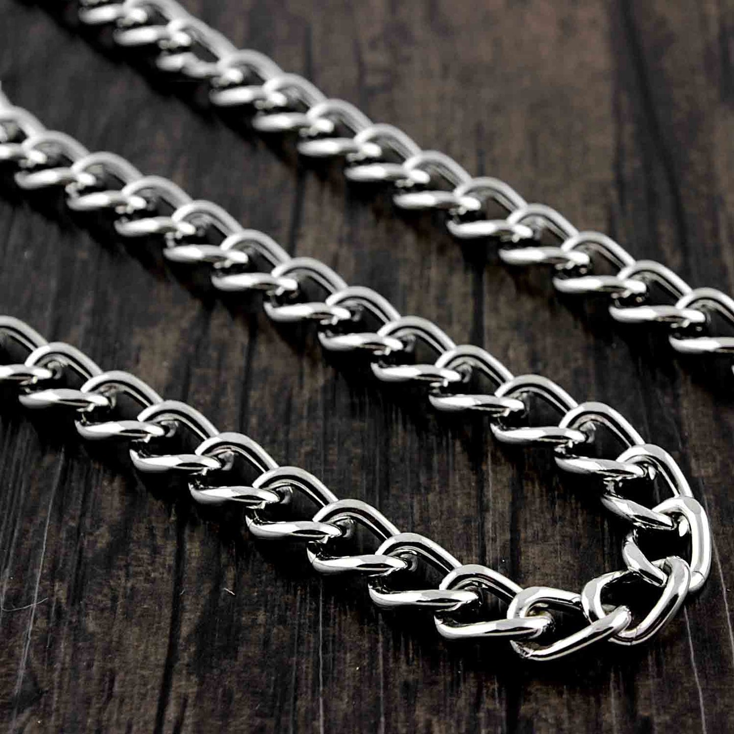 Silver Mens Wallet Chain Pants Wallet Jeans Chain Punk Biker Wallet Chain for Men