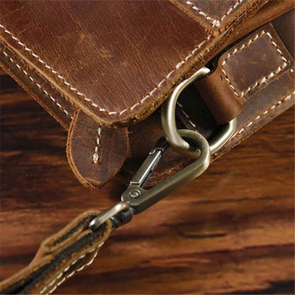 Vintage Brown Mens Clutch Wallet Leather Zipper Clutch Wristlet Purse Bag Clutch Bags For Men