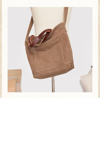 Canvas Cool Mens Coffee Messenger Tote Bag Canvas Handbag Messenger Bag Canvas Tote for Men