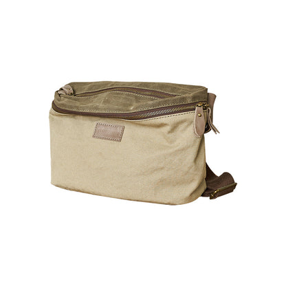 Cool Canvas Mens Messenger Bag Canvas Side Bag Chest Bag Saddle Canvas Courier Bag for Men