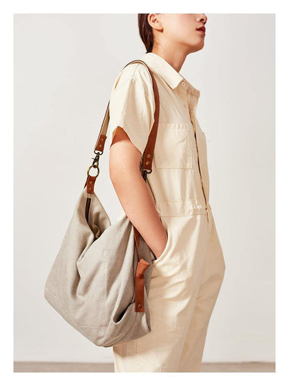 Canvas Mens Womens Messenger Shoulder Bag Canvas Tote Shoulder Bag for Men Women