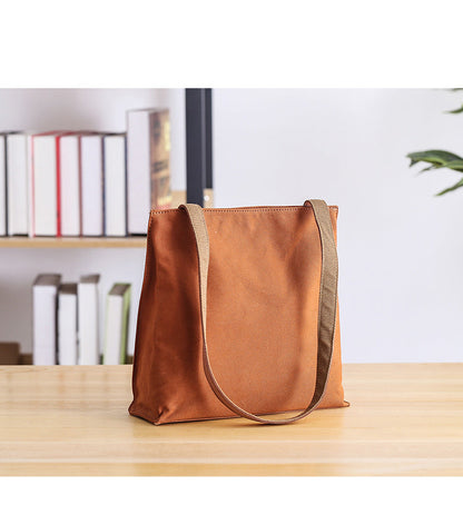 Canvas Mens Womens 11' Simple Tote Bag Handbag Tote Bag Shoulder Bag Tote Purse For Men