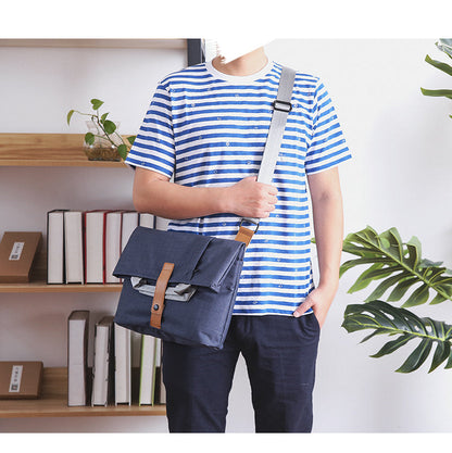 Oxford fabric Mens Side Bag Blue Handbag Tote Bag Messenger Bag Tote For Men