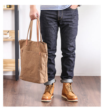 Casual Canvas Mens Womens Large Handbag Tote Bag Shoulder Bag Messenger Bag For Men