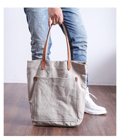 Casual Canvas Mens Womens Large Handbag Tote Bag Shoulder Bag Messenger Bag For Men