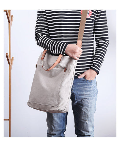 Casual Canvas Mens Womens Large Handbag Tote Bag Shoulder Bag Messenger Bag For Men