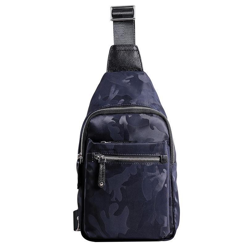 Cool Nylon Men's Sling Bag Camouflage Chest Bag Nylon One shoulder Backpack Sling Pack For Men