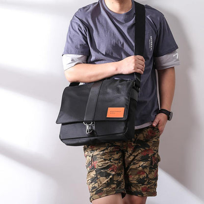 Cool Black Nylon MENS Waterproof Laptop Bag Black Nylon Messenger Bag Courier Bag For Men