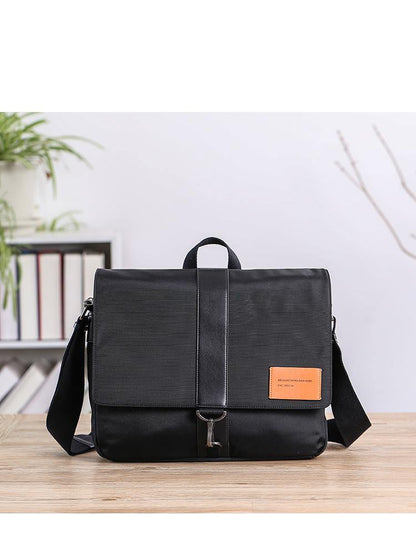 Cool Black Nylon MENS Waterproof Laptop Bag Black Nylon Messenger Bag Courier Bag For Men