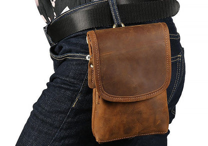 Leather Belt Pouch Cool Mini Shoulder Belt Bags No.3133