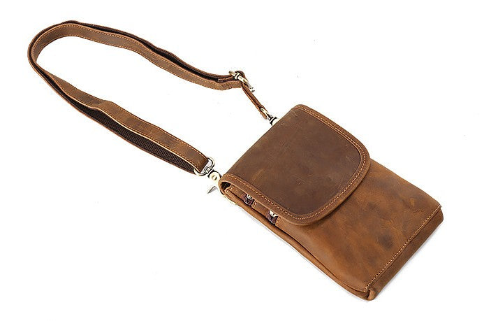 Leather Belt Pouch Cool Mini Shoulder Belt Bags No.3133