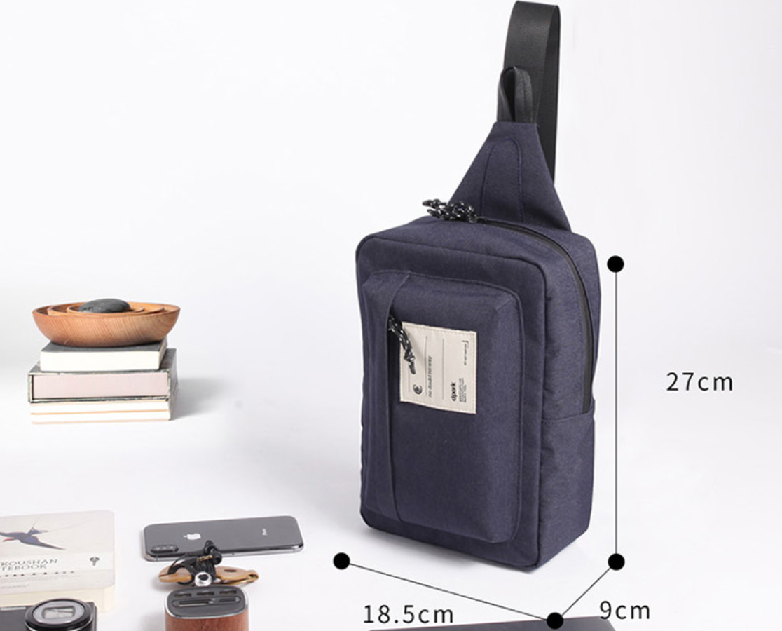 Cool Oxford cloth Casual Men's One Shoulder Backpack Sports Chest Bag Sling BagFor Men