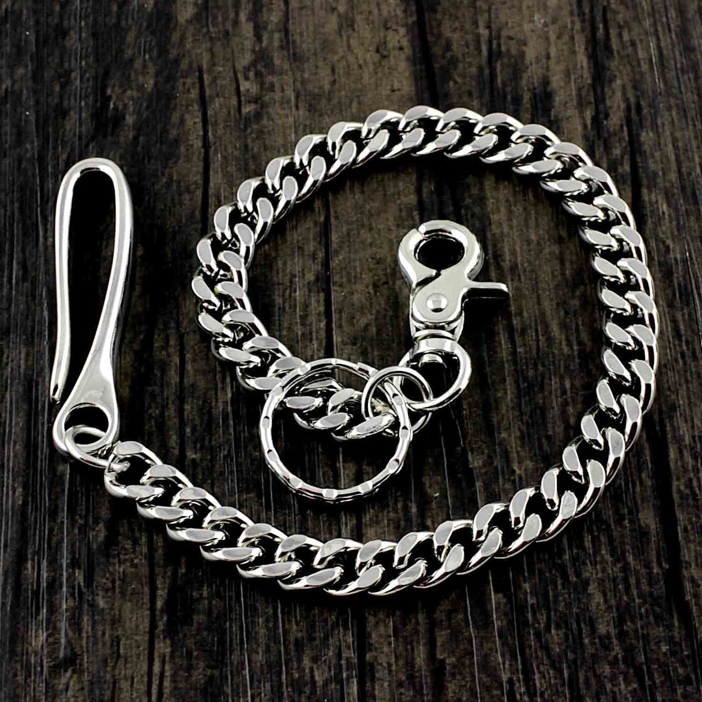 Cool Silver Stainless Steel Mens Pants Chain Wallet Chain Biker Wallet Chain For Men