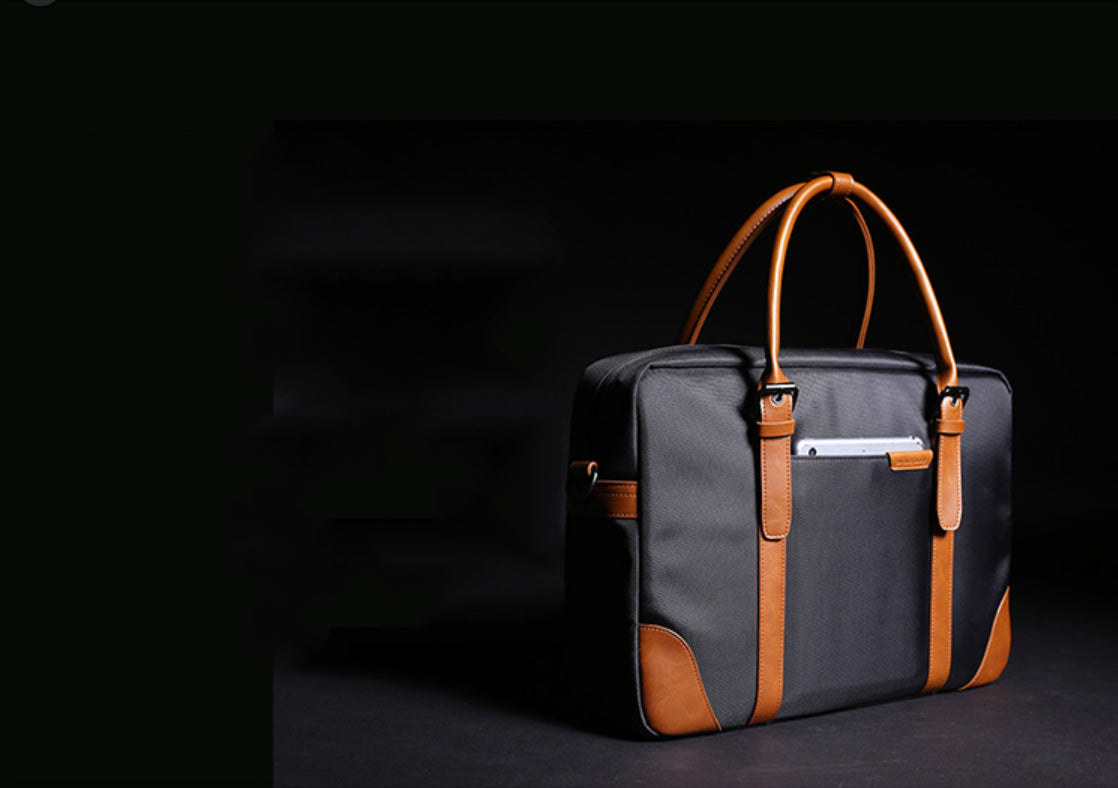 Fashion Nylon Clothing Black Men's Large Handbag Briefcase Business Laptop Business For Men