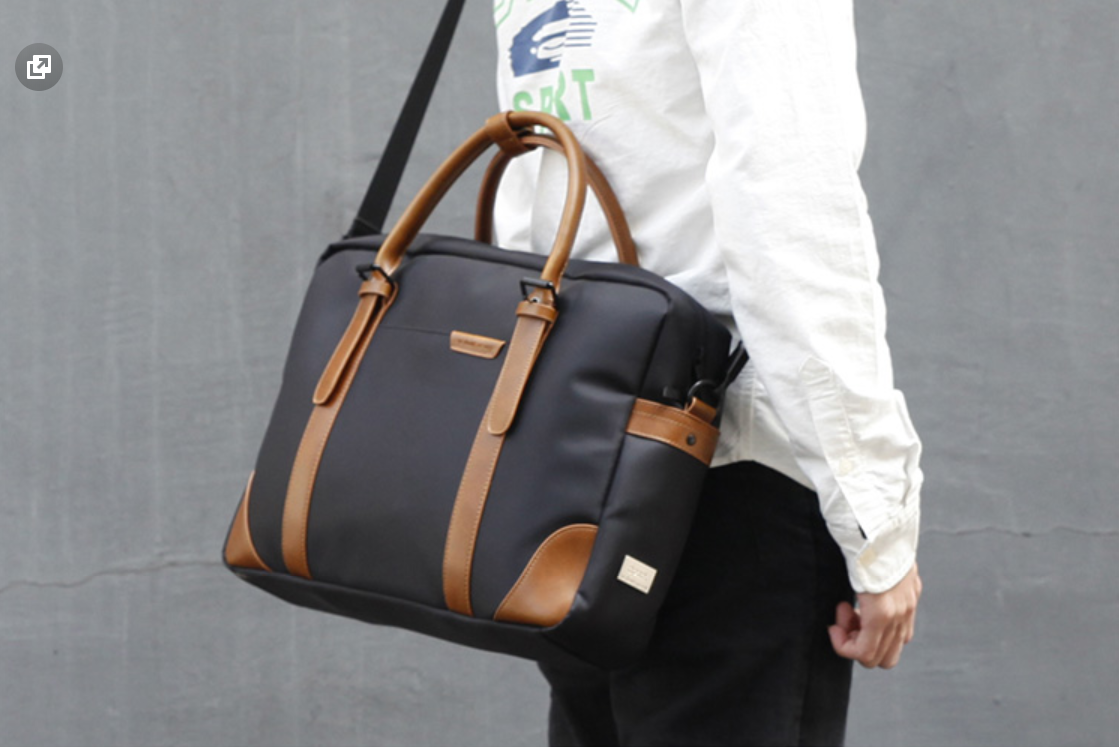 Fashion Nylon Clothing Black Men's Large Handbag Briefcase Business Laptop Business For Men