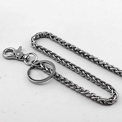 Cool SKull Double Lock Key Chain Long Wallet Chain Pants Chain Jeans Chain Jean Chains For Men