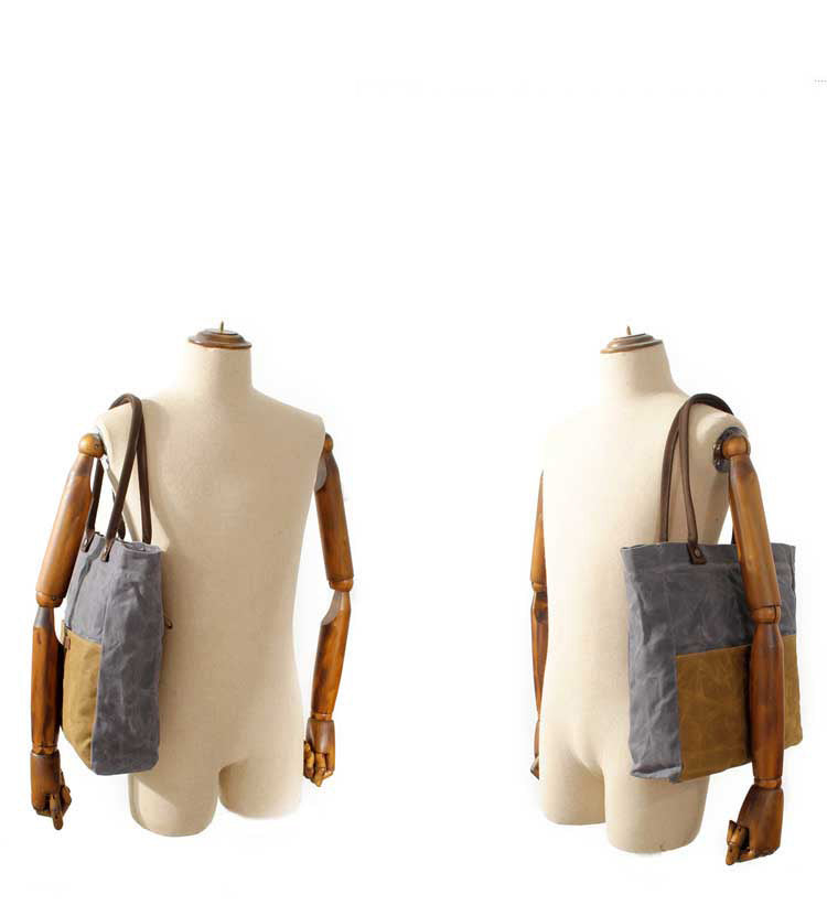 Gray Waxed Canvas Tote Bags Messenger Bag Gray Mens Canvas Tote Tote Purse For Men