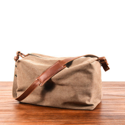 Khaki Canvas Gym Side Bag Messenger Bag Mens Cycling Khaki Canvas Messenger Bag For Men