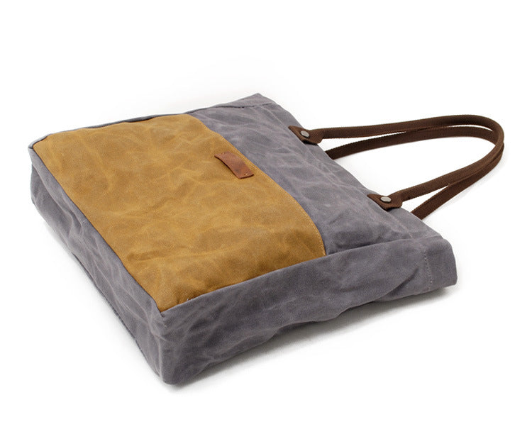 Gray Waxed Canvas Tote Bags Messenger Bag Gray Mens Canvas Tote Tote Purse For Men