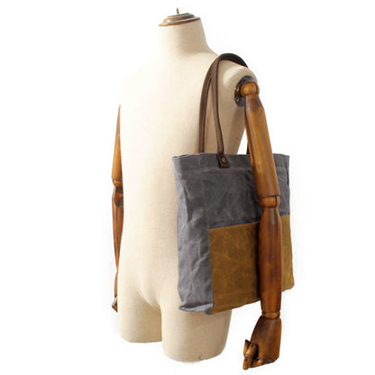 Gray Waxed Canvas Tote Bags Messenger Bag Gray Mens Canvas Tote Tote Purse For Men