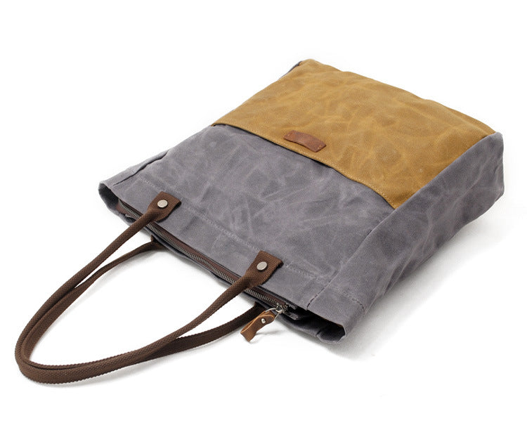 Gray Waxed Canvas Tote Bags Messenger Bag Gray Mens Canvas Tote Tote Purse For Men