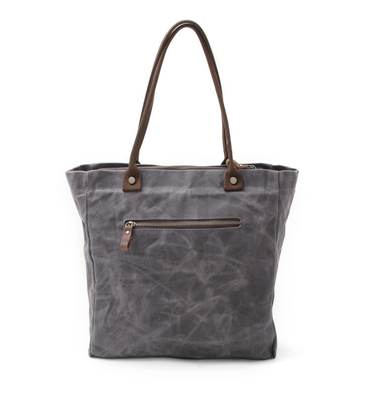 Gray Waxed Canvas Tote Bags Messenger Bag Gray Mens Canvas Tote Tote Purse For Men