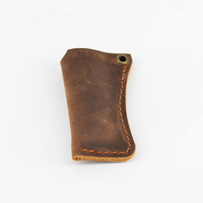 Handmade BIC Brown Leather Lighter Case Leather Cricket Lighter Holder Leather BIC Lighter Covers For Men