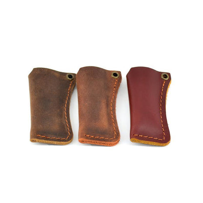 Handmade BIC Brown Leather Lighter Case Leather Cricket Lighter Holder Leather BIC Lighter Covers For Men