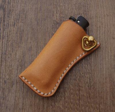 Handmade Black Bic j3 Leather Lighter Case Leather Bic j3 Lighter Holder Leather Bic j3 Lighter Covers For Men