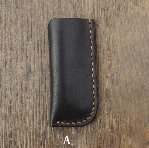 Handmade Black Bic j3 Leather Lighter Case Leather Bic j3 Lighter Holder Leather Bic j3 Lighter Covers For Men