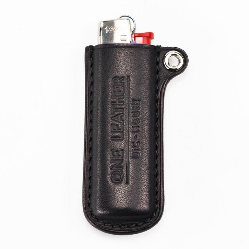 Handmade Black Leather Bic Lighter Cases Leather Bic Lighter Holder with strap Leather Lighter Covers For Men