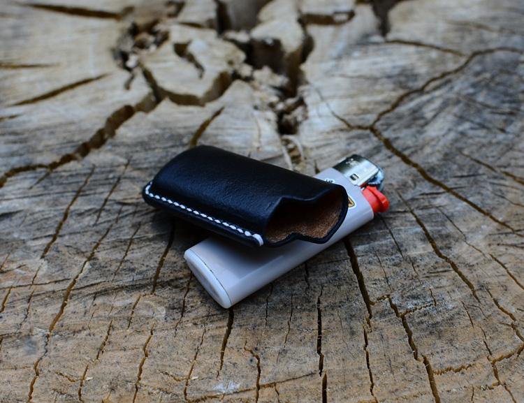 Handmade Coffee Bic j3 j5 j6 Leather Lighter Cases Leather Bic j3 j5 j6 Lighter Holder Leather Bic j3 j5 j6 Lighter Covers For Men