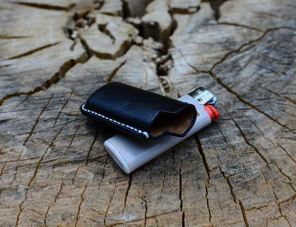 Handmade Coffee Bic j3 j5 j6 Leather Lighter Cases Leather Bic j3 j5 j6 Lighter Holder Leather Bic j3 j5 j6 Lighter Covers For Men