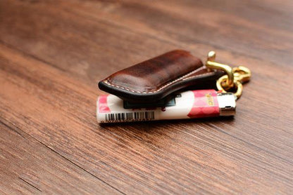 Handmade Coffee Bic j3 j5 j6 Leather Lighter Cases Leather Bic j3 j5 j6 Lighter Holder Leather Bic j3 j5 j6 Lighter Covers For Men