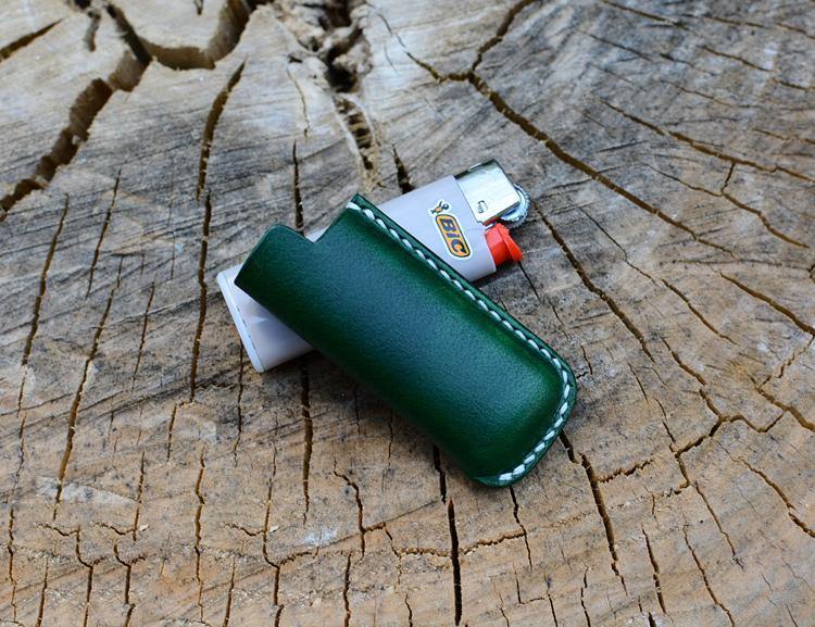 Handmade Coffee Bic j3 j5 j6 Leather Lighter Cases Leather Bic j3 j5 j6 Lighter Holder Leather Bic j3 j5 j6 Lighter Covers For Men