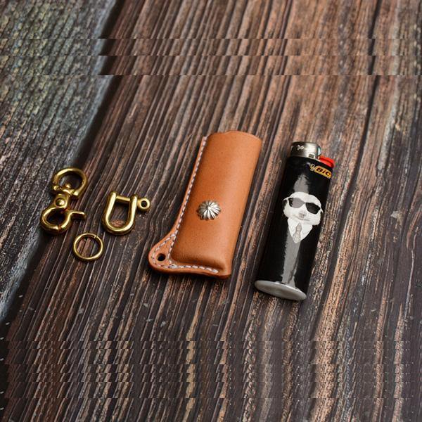 Handmade Coffee Bic j3 j5 j6 Leather Lighter Cases Leather Bic j3 j5 j6 Lighter Holder Leather Bic j3 j5 j6 Lighter Covers For Men